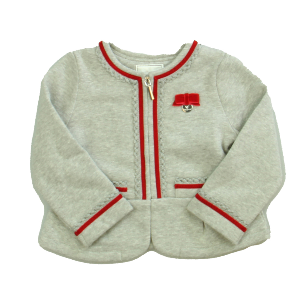 Mayoral Girls Gray | Red Jacket size: 12 Months